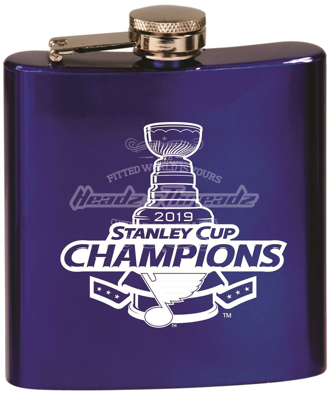 St. Louis Blues Stanley Cup Champions 6oz Flask. Headz n Threadz Sports Apparel Superstore and ...