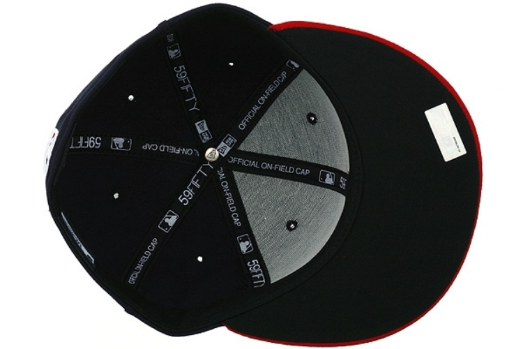 St. Louis Cardinals New Era Men's Alternate 2 Authentic Collection On-Field 59FIFTY Performance Fitted Hat - Navy detail view