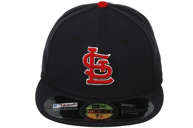 St. Louis Cardinals New Era Authentic Collection On Field Road 59FIFTY Performance Fitted Hat - Navy front view