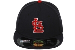 Picture of St. Louis Cardinals New Era Authentic Collection On Field Road 59FIFTY Performance Fitted Hat - Navy