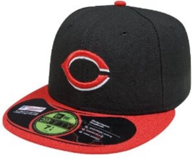 Men's Cincinnati Reds Authentic Collection Performance  Alternate Fitted Hat front view