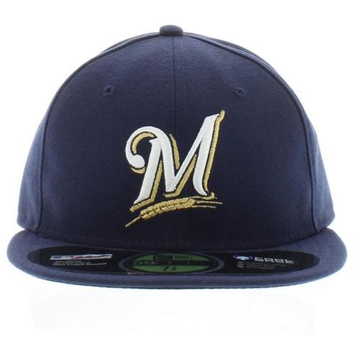 Picture of Milwaukee Brewers New Era Game Authentic Collection On Field 59FIFTY Performance Fitted Hat