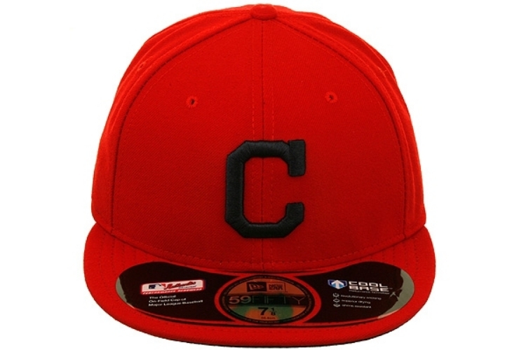 Cleveland Indians New Era Alternate Authentic Collection On Field 59FIFTY Fitted Hat - Red front view