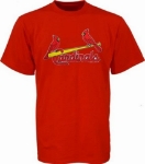 Picture of St. Louis Cardinals Birds On Bat Tee