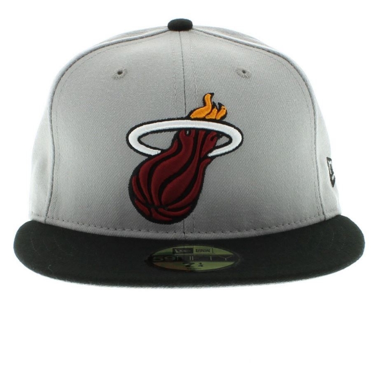 Miami Heat New Era Classic 5950 Hat side view