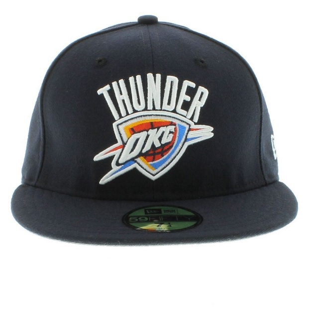 Picture of Oklahoma City Thunder New Era Official Team Color 59FIFTY Fitted Hat - Navy