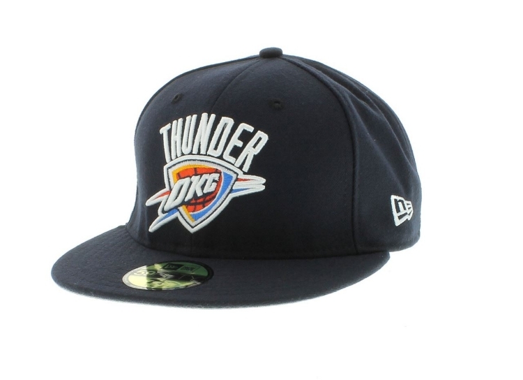 New Era Oklahoma City Thunder 2013 Playoffs 59FIFTY Fitted Hat – Navy side view