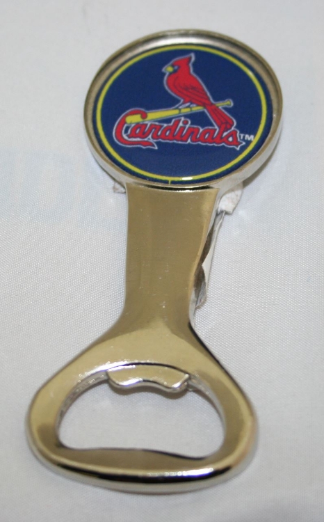 St. Louis Cardinals Bottle Open/Magnet by Freemont Die front view