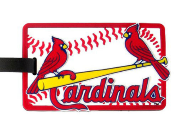 st louis cardinals baseball luggage tag