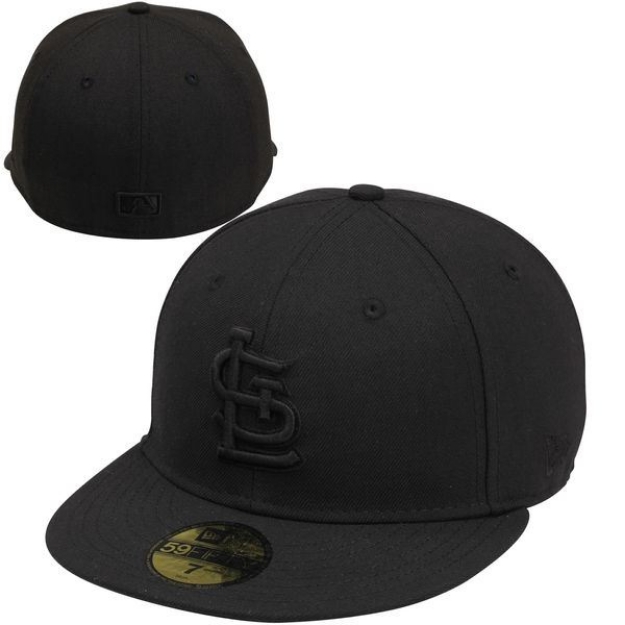 Picture of St. Louis Cardinals New Era Tonal 59FIFTY Fitted Hat - Black 