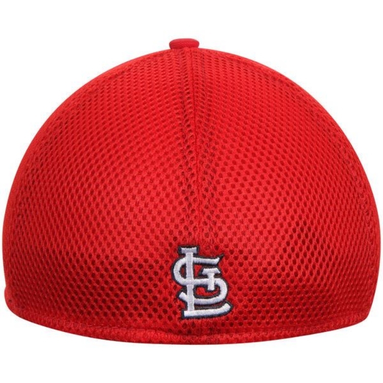 Men's St. Louis Cardinals New Era Navy/Red Team Front Neo 39THRITY Flex Hat detail view