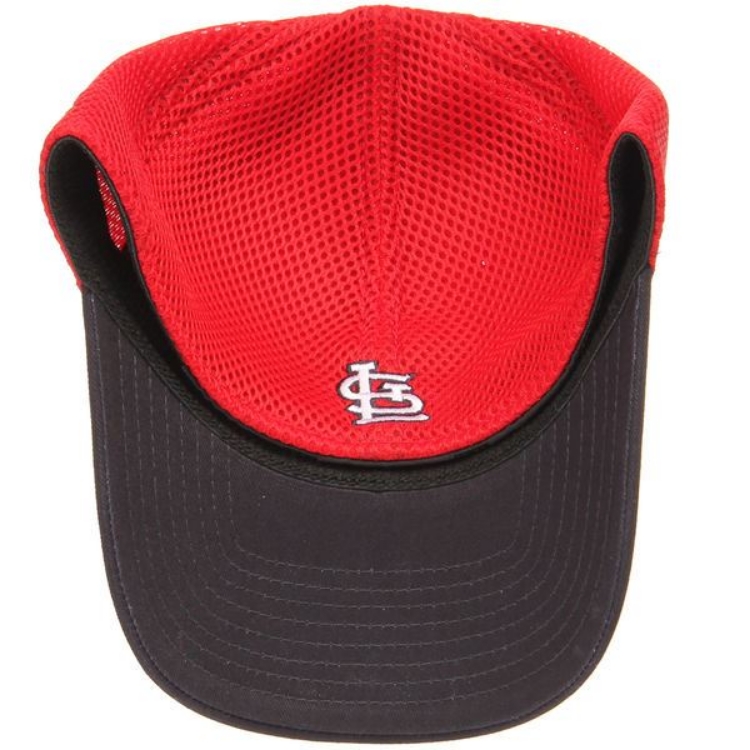 Men's St. Louis Cardinals New Era Navy/Red Team Front Neo 39THRITY Flex Hat image 5