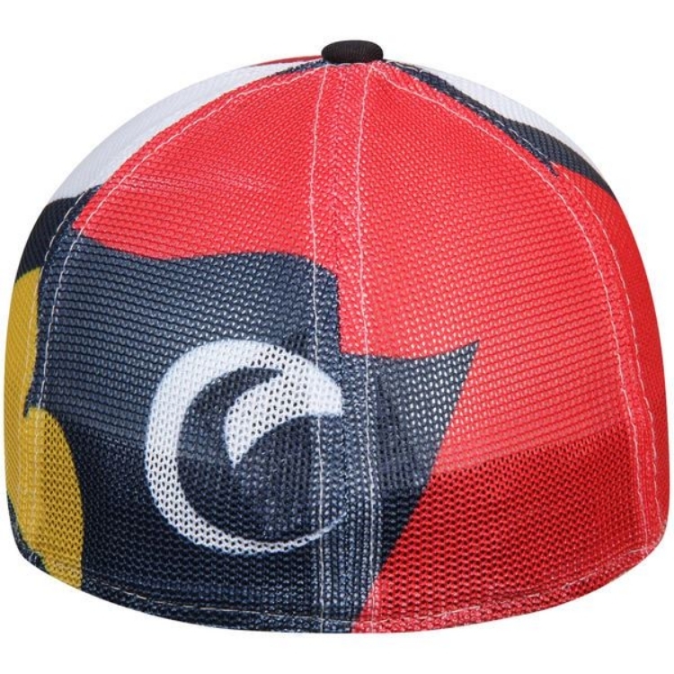 Men's St. Louis Cardinals New Era Red Logo Wrapped 39THIRTY Flex Hat detail view