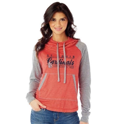 St. Louis Cardinals Ladies Pullover Hoodie Established 1892 front view