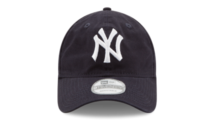 Men's New York Yankees New Era Core Classic 9TWENTY Adjustable Hat detail view
