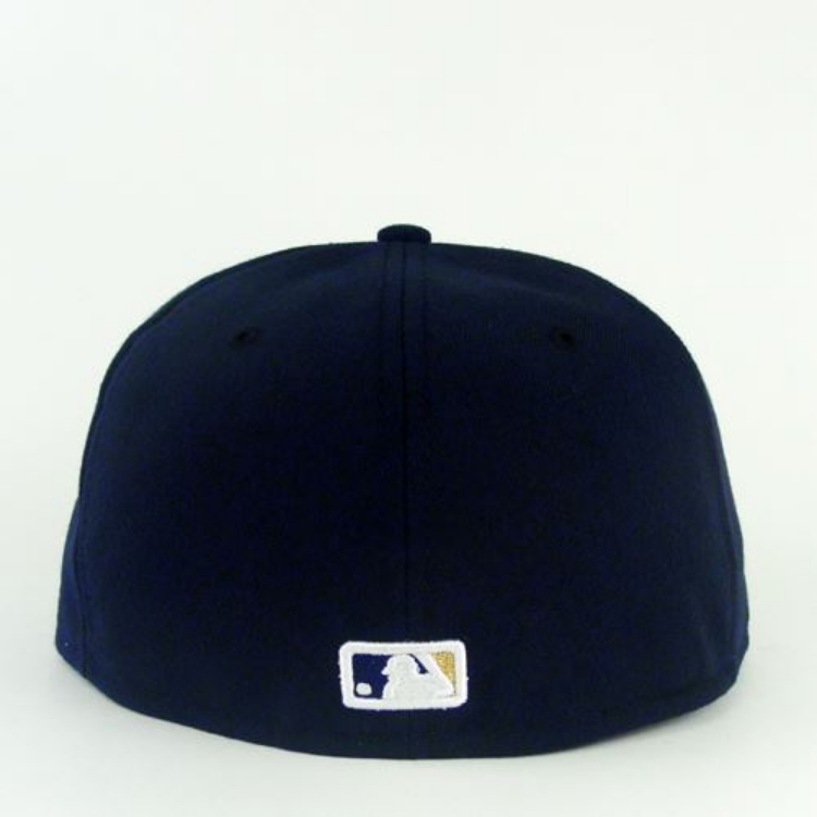 Washington Nationals New Era Road Authentic Collection On-Field 59FIFTY Fitted Hat - Navy back view