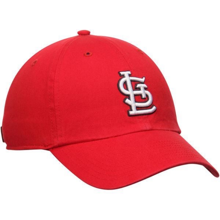 Men's St. Louis Cardinals '47 Brand Red Basic Logo Clean Up Game Adjustable Hat back view