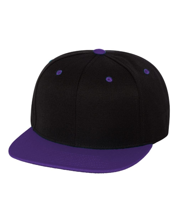 Yupoong - Classic Flat Bill Snapback Cap front view