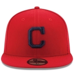 Picture of Cleveland Indians New Era Alternate Authentic Collection On Field 59FIFTY Fitted Hat - Red