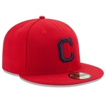 Picture of Cleveland Indians New Era Alternate Authentic Collection On Field 59FIFTY Fitted Hat - Red