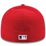 Picture of Cleveland Indians New Era Alternate Authentic Collection On Field 59FIFTY Fitted Hat - Red