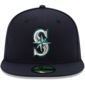 Picture of Seattle Mariners New Era Authentic Collection On Field 59FIFTY Fitted Hat - Navy