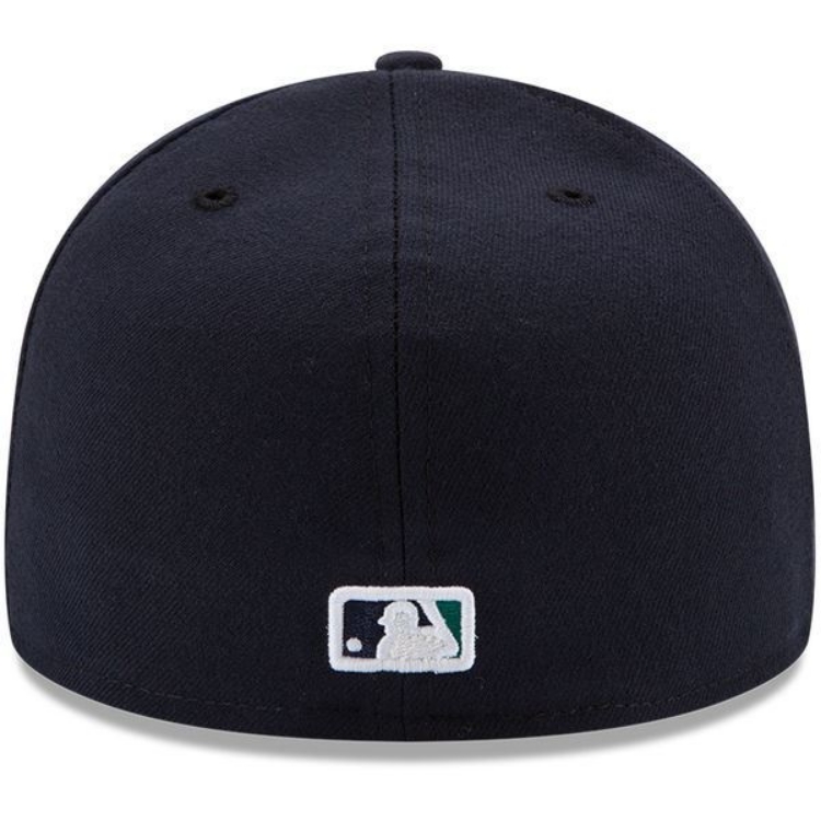 Seattle Mariners New Era Authentic Collection On Field 59FIFTY Fitted Hat - Navy back view