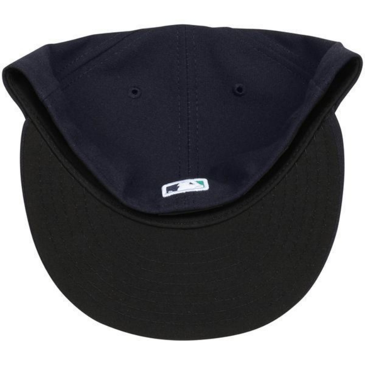 Seattle Mariners New Era Authentic Collection On Field 59FIFTY Fitted Hat - Navy detail view