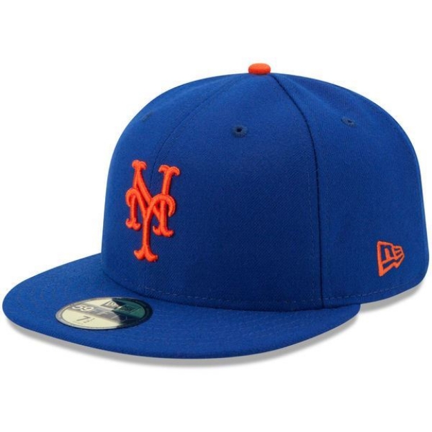 Picture of New York Mets New Era Authentic Collection On Field 59FIFTY Fitted Hat - Royal