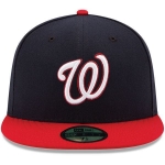 Picture of Washington Nationals New Era Alternate Authentic Collection On-Field 59FIFTY Fitted Hat - Navy/Red