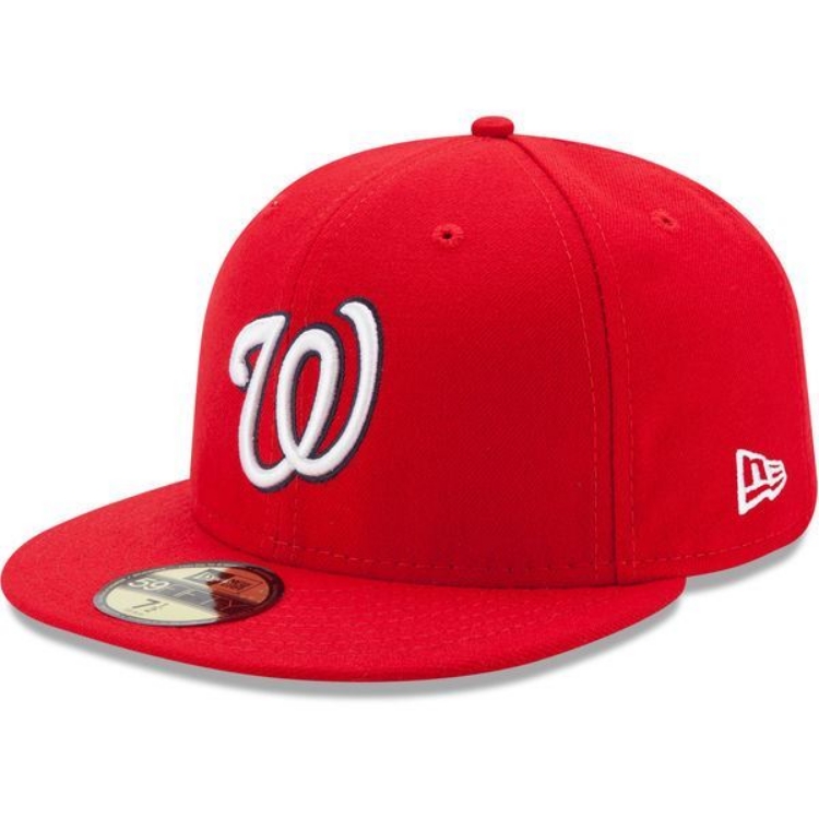 Washington Nationals New Era Game Authentic Collection On-Field 59FIFTY Fitted Hat - Red front view