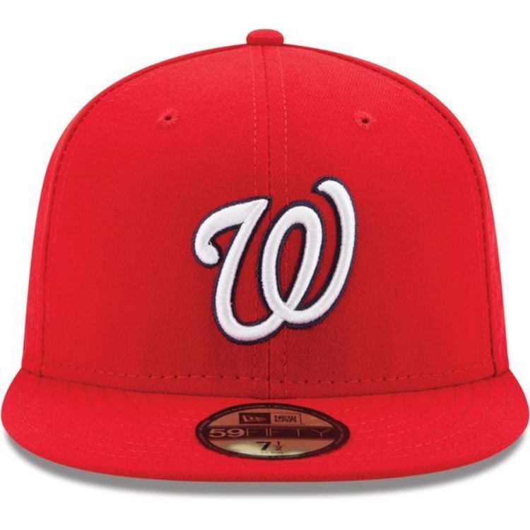 Washington Nationals New Era Game Authentic Collection On-Field 59FIFTY Fitted Hat - Red side view