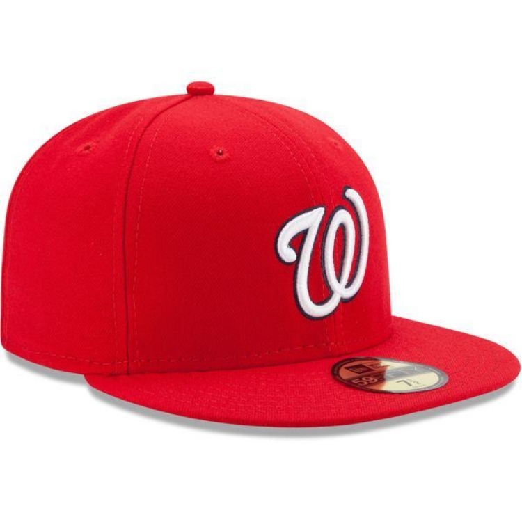 Washington Nationals New Era Game Authentic Collection On-Field 59FIFTY Fitted Hat - Red back view
