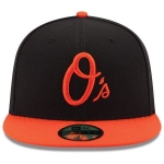 Picture of Baltimore Orioles New Era Alternate AC 59FIFTY Performance Fitted Hat - Black/Orange