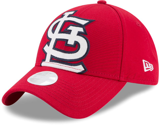 Picture of Women's St. Louis Cardinals New Era Red Glitter Glam 3 9FORTY Adjustable Hat