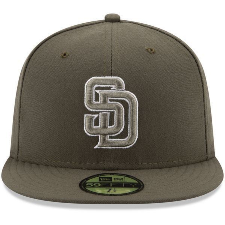 San Diego Padres New Era Turn Back The Clock 59FIFTY Alternate 2 Fitted Hat - Brown side view