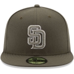 Picture of San Diego Padres New Era Turn Back The Clock 59FIFTY Alternate 2 Fitted Hat - Brown