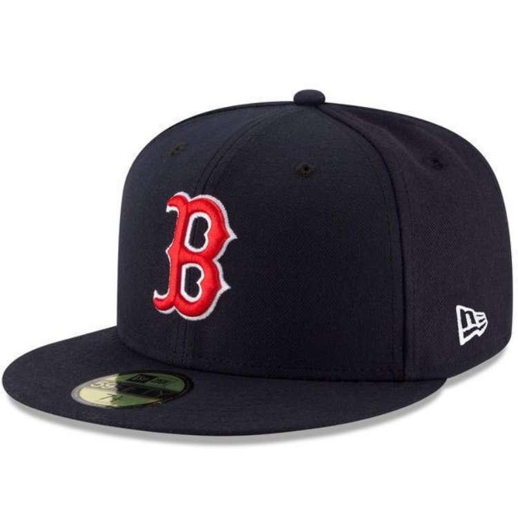 Boston Red Sox New Era Game Authentic Collection On-Field 59FIFTY Fitted Hat - Navy side view