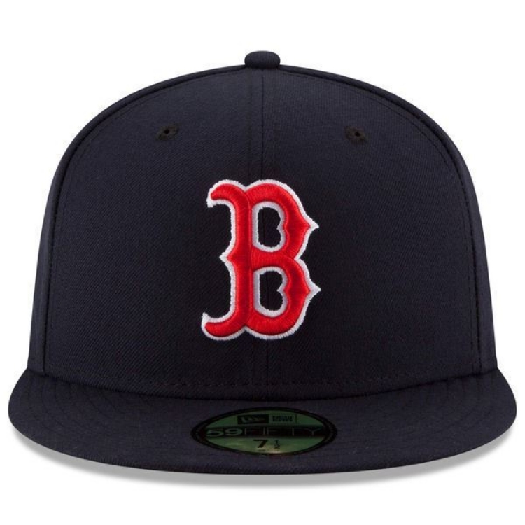 Boston Red Sox New Era Game Authentic Collection On-Field 59FIFTY Fitted Hat - Navy back view