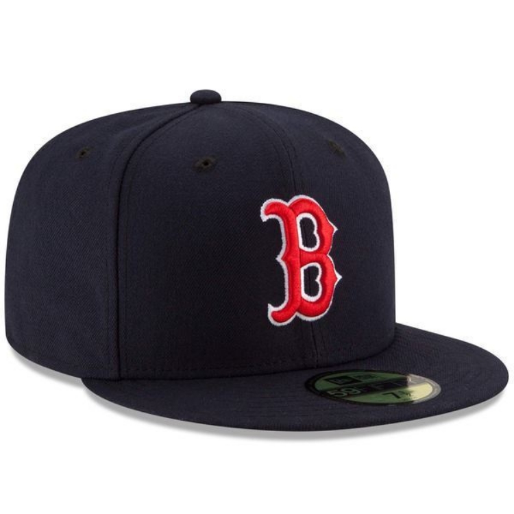 Boston Red Sox New Era Game Authentic Collection On-Field 59FIFTY Fitted Hat - Navy detail view