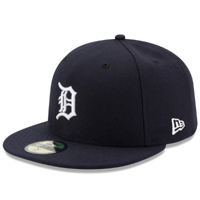Detroit Tigers New Era Home Authentic Collection On-Field 59FIFTY Fitted Hat - Navy front view