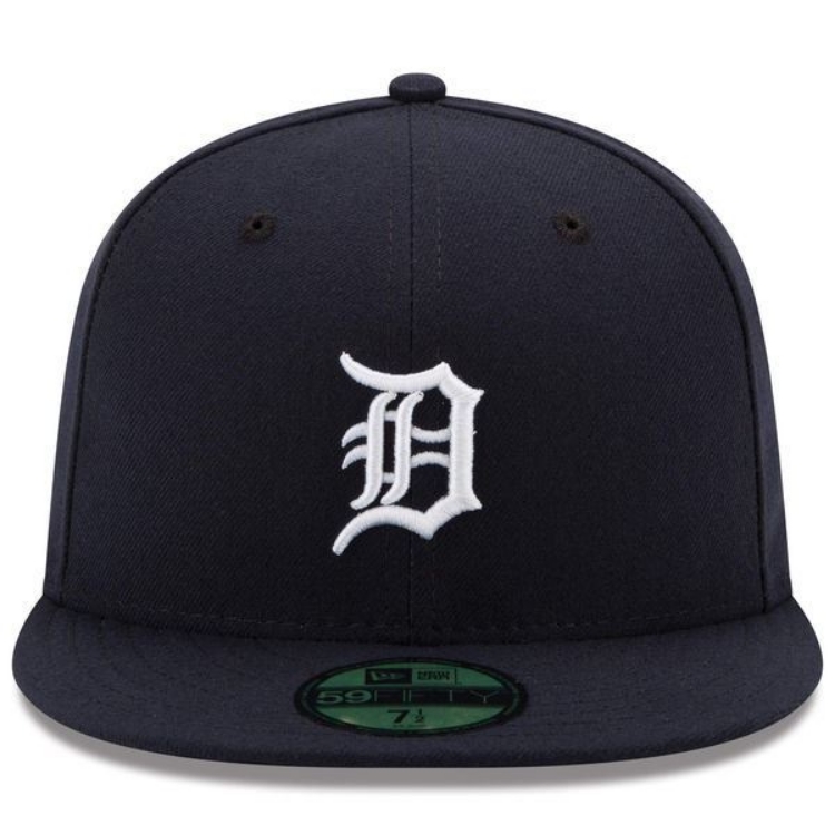 Detroit Tigers New Era Home Authentic Collection On-Field 59FIFTY Fitted Hat - Navy side view