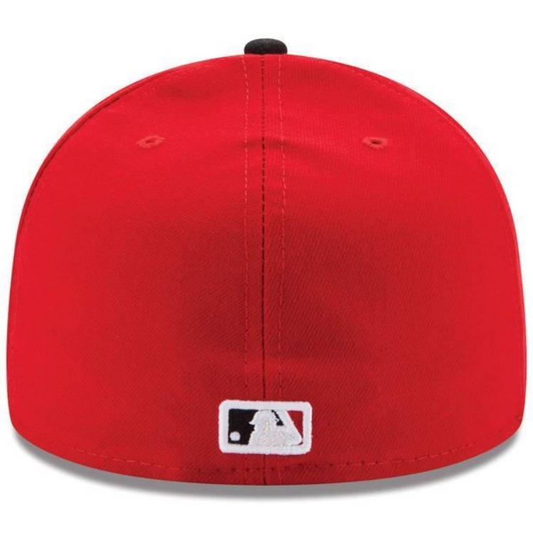 Picture of Cincinnati Reds New Era Road Authentic Collection On-Field 59FIFTY Fitted Hat - Red/Black