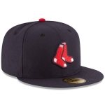 Picture of Boston Red Sox New Era Alternate Authentic Collection On-Field 59FIFTY Fitted Hat - Navy