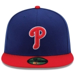 Picture of Philadelphia Phillies New Era Authentic Collection Alternate On-Field 59FIFTY Fitted Hat - Royal/Red