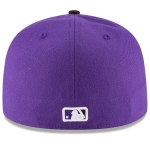 Picture of Colorado Rockies New Era Alternate 2 Authentic Collection On-Field 59FIFTY Fitted Hat - Purple