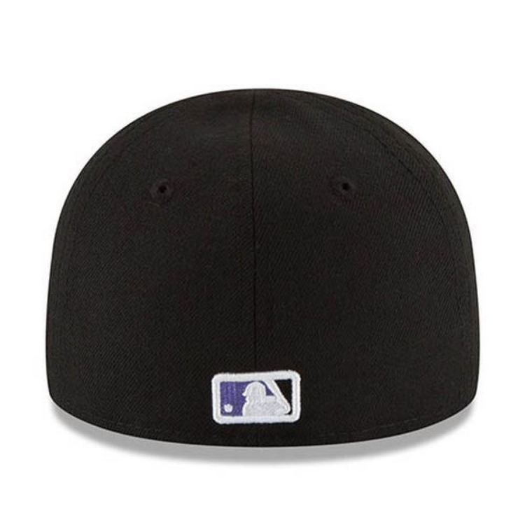 Colorado Rockies New Era Authentic Collection On-Field  59FIFTY Fitted Hat - Black detail view