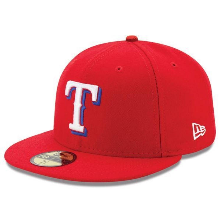 Texas Rangers New Era Alternate Authentic Collection On-Field 59FIFTY Fitted Hat - Red front view