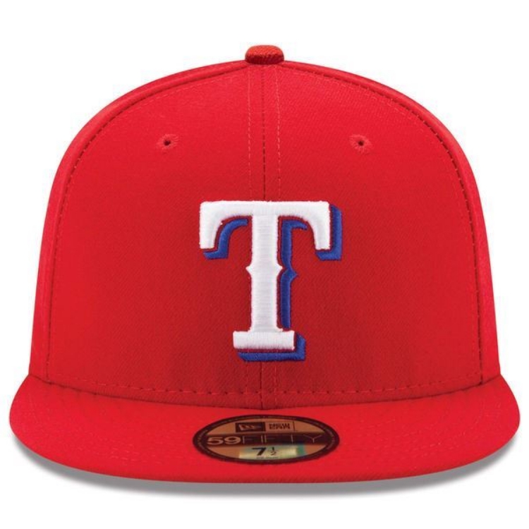 Texas Rangers New Era Alternate Authentic Collection On-Field 59FIFTY Fitted Hat - Red side view