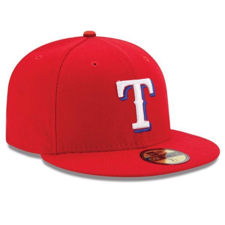 Texas Rangers New Era Alternate Authentic Collection On-Field 59FIFTY Fitted Hat - Red back view